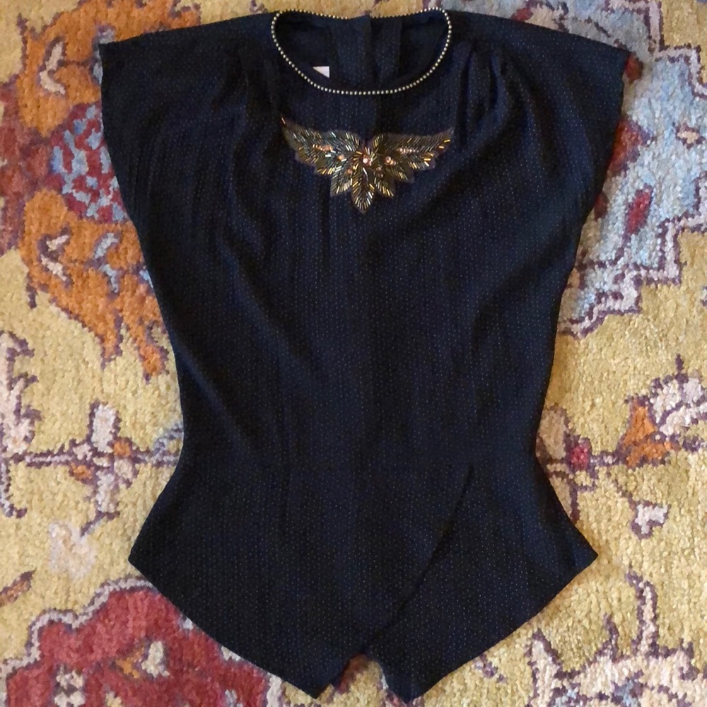 NFS *Vintage Beaded Top - ON HOLD @sos_megargee